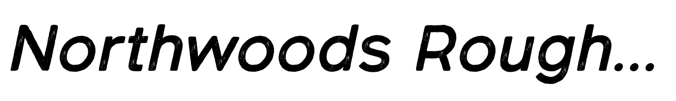 Northwoods Rough Bold Italic